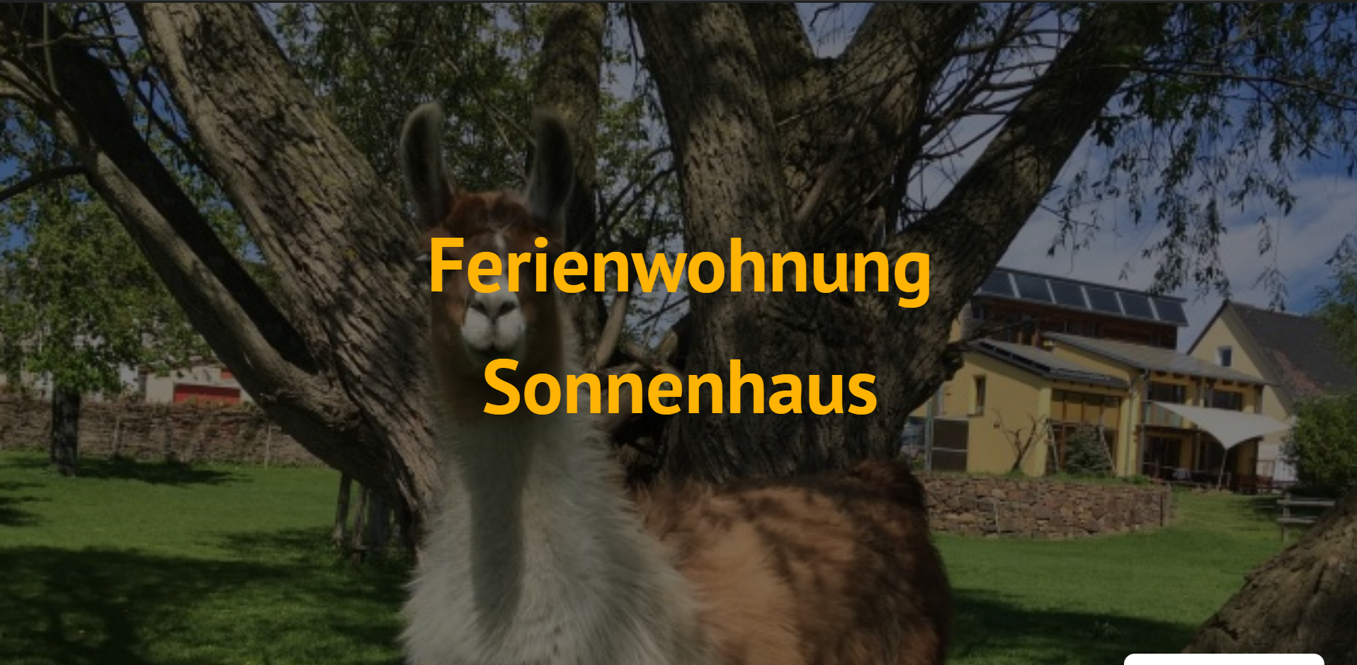 Ferienwohnung Sonnenhaus Website Screenshot
